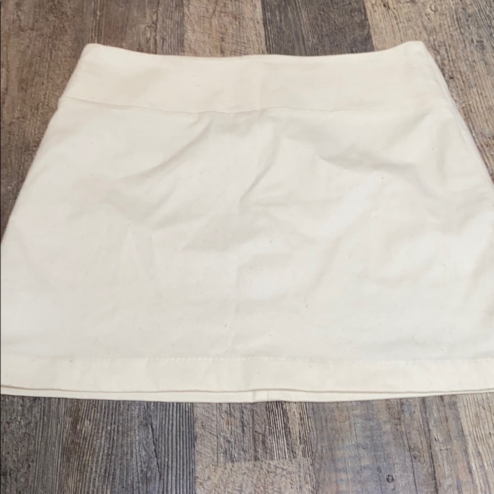 Banana Republic cream wool skirt